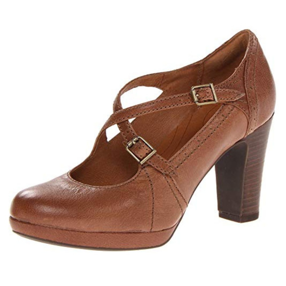Clark’s Flyrt Rouge Mary Janes heels leather